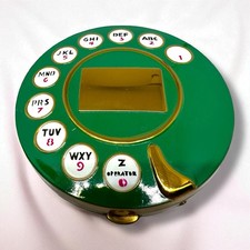 Quadrante telefonico vintage Schiaparelli compatto Salvador Dalì anni 50 RARO