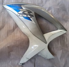 Suzuki Cover Carena Scocca Laterale SX GSX R 2008/2010 Col.bianco/grigio/blu