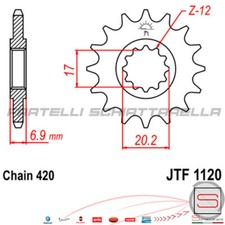 Pignone Sprocket 10 Denti Per