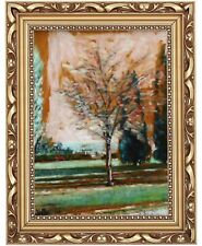 Cesare Federico Goffis - Paesaggio con albero - Olio su legno - Firmato, con cornice