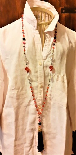 Collana retrò lunga pendente
