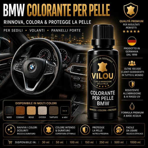 Kit 30ml tintura pelle bmw - pelle,