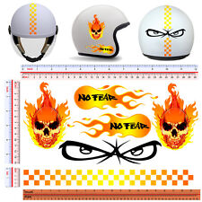 No fear adesivi casco fiamme
