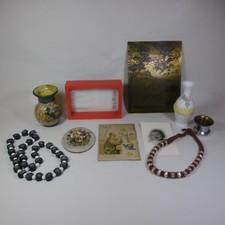 GRUPPO LOTTO STOCK 10 OGGETTI VINTAGE MERCATINO PULCI IDEE REGALO BIGIOTTERIA 