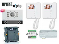 KIT VIDEOCITOFONO BIFAMILIARE URMET TIPO 1783/322 DA INCASSO ALPHA NEW 1783/724