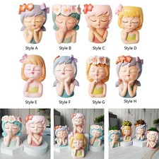 Vasi per fioriere con viso di