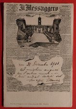 CARTOLINA ROMA GIORNALE IL MESSAGGERO 1901 ( C 85 )