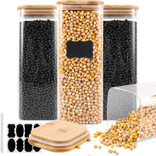 4 Pezzi 2000ML Barattoli Vetro