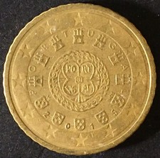 Moneta 50 Centesimi 2015 Portogallo circolata rara da collezione