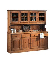 CRISTALLIERA 4 PORTE IN PINO