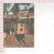 G7117 SPETTACOLO TEATRO SCARAMACAI PINUCCIA NAVA 1950 TROMBA CANE PUBBLICITA