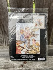 Janlynn Garden Fairies Kit punto croce contato 105-17 misura 9" x 12" 1996 difetto