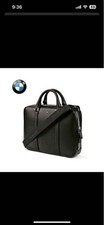 Borsa documenti BMW in pelle 2WAY - Nero/Blu, 38 cm x 27 cm usata