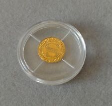 #002 - Mini riproduzione di un Fiorino Senese del XV secolo placcato oro. Siena