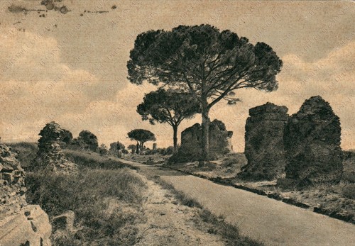 1956 roma via - appia, antica