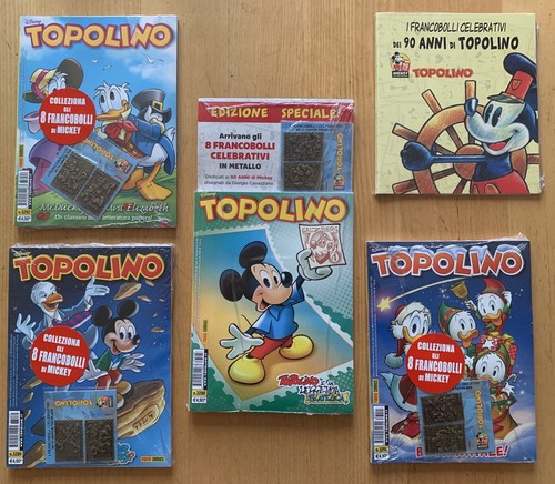 Topolino con francobolli - con,