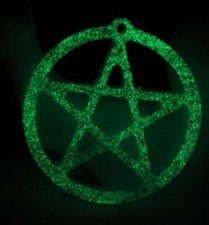 CIONDOLO PENTACOLO FLUO