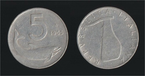 Lire 1955 delfino - e,