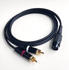 Spina Din QUAD 4 Pin a 2 x Spine Phono RCA Oro - per Quad 33, 34, 44, 303, 405