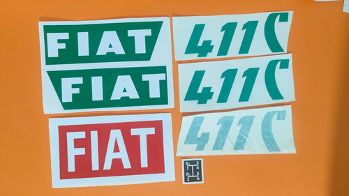 Adesivi decalcomanie fiat 411 - decalcomanie,