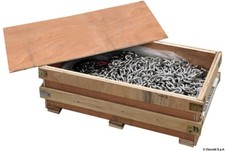 CATENA 8mm CALIBRATA ZINCATA A FUOCO BOBINA DA 30MT  per salpa ancora elettrico