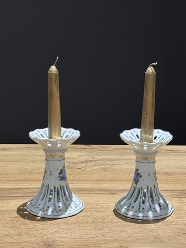 Coppia candelabri in - di,
