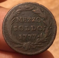 Moneta Mezzo Soldo 1777, Maria Teresa Imperatrice, Non Comune Rif. 8815