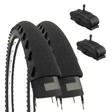 2 COPERTONI DEMI SLICK 26 X 1.95 + CAMERE AMERICA PNEUMATICI MTB TREKKING IBRIDA