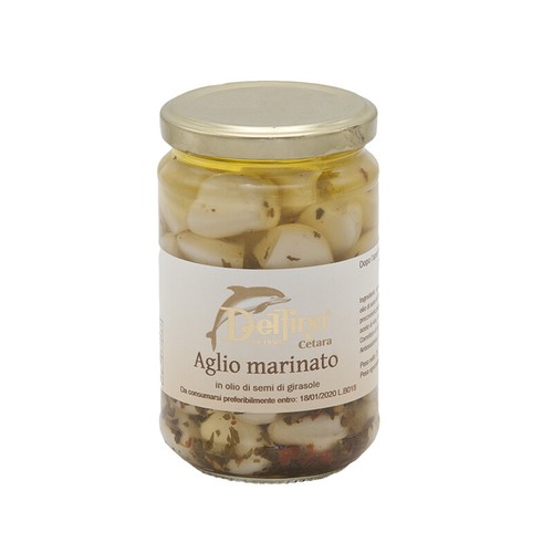 Aglio marinato olio semi - aglio,