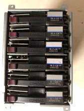 lotto di 6 hot swap hard disk compaq con case 224990-001 e backplane