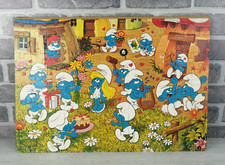 I PUFFI - PUZZLE MONTATO 1982 - DIMENSIONI: 48,5 X 33,5 CM