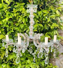 Lampadario vetro stile Maria Teresa