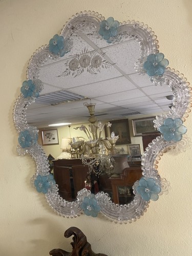 Specchio murano con fiori - specchio, di