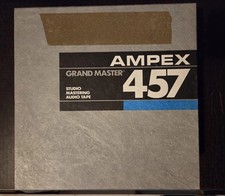 Ampex 457 Audio Tape Studio Mastering 1/2 Inch Diametro 25,4 Cm LEGGI BENE 1991
