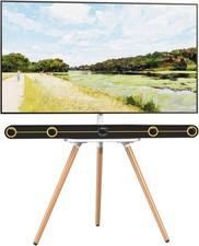PUTORSEN Cavalletto Supporto Treppiede TV per Schermi LCD LED da 43 a 65 Pollici. Regolazione Altezza