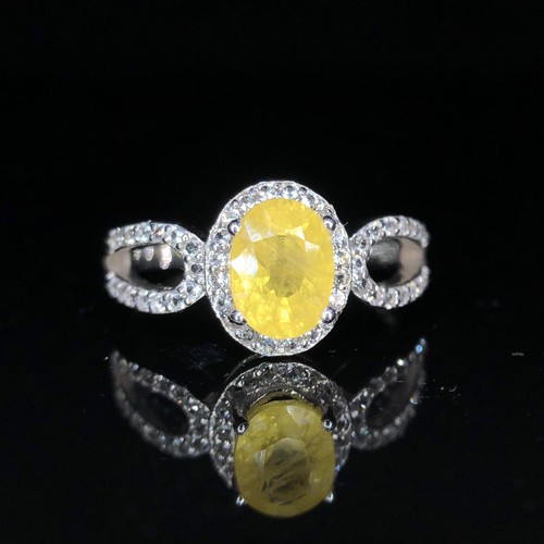 Anello ovale argento - ovale, in