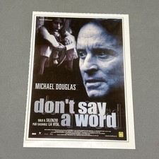 DON'T SAY A WORD GARY FELDER - Poster - Mini locandina ciak
