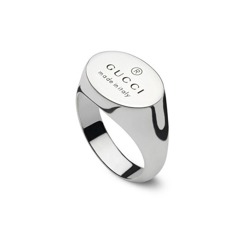 Anello gucci trademark ovale - anello,