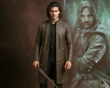 Costume Aragorn, Il Signore degli Anelli Spolverino in Pelle LOTR Aragorn Ranger Trench