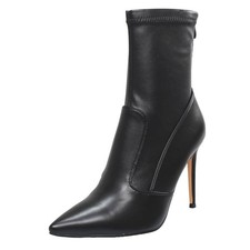 Queen Helena Tronchetti Con Tacco A Spillo Nero - Donna Scarpe Tronchetti