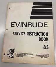 Manuale manutenzione cod. 8026290 per Evinrude/Johnson 85 HP 2T 1972/1973/1974
