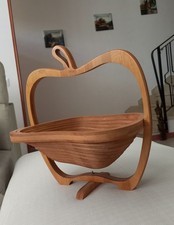 Portafrutta Sottopentola In Legno Di Bambù A Forma Di Mela