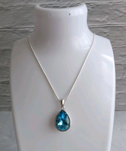 Swarovski silver plated blue - plated,