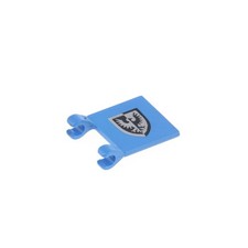 1x Lego Bandiera 2x2 Blu Falco