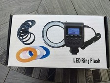 Nuovo anello macro LED luce flash RF 550D per fotocamere DSLR Nikon Canon Olympus Fuji