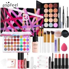 Kit Trucco Set Confezione Regalo Donna Palette Ombretti Sopracciglia Correttore Fondotinta