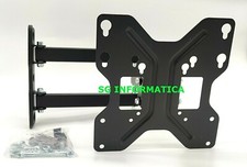 STAFFA SNODABILE BRACCIO PORTA TV Monitor TELEVISIONE da 13" a 43" led lcd 32 42