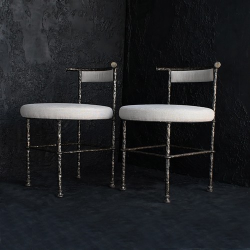 Coppia sedie brutaliste - di,