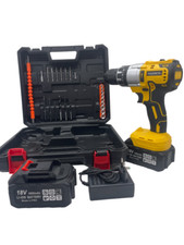 TRAPANO AVVITATORE A PERCUSSIONE 2 BATTERIE 1200W 13MM MANDRINO METALLO 4000mAh