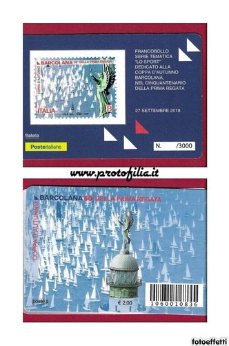 Tessera filatelica italia - filatelica, 2018